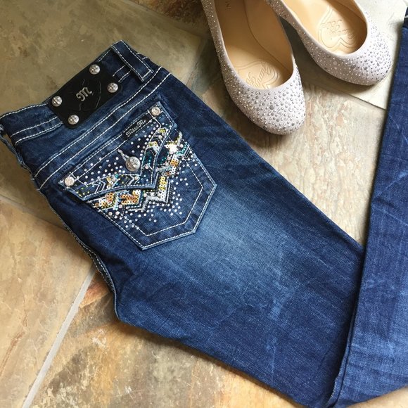 Miss Me Signature Rise Boot Cut Jeans (NWOT; size 28) - Picture 3 of 16